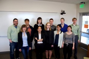 Louisa, front left, with the other GLEEFUL presenters